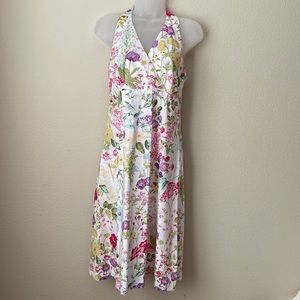 Floral halter dress